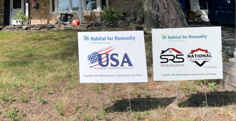 SRS Distribution and USA Building Maintenance Team Up With Habitat for Humanity in Monmouth County on Veteran Roofing Projects